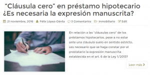 clausula cero expresion manuscrita
