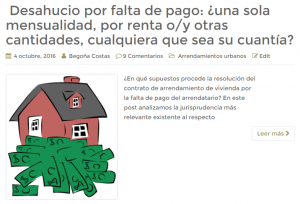 desahucio por falta de pago