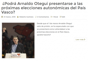 Otegui elecciones País Vasco