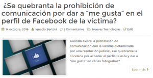 quebrantamiento de condena facebook
