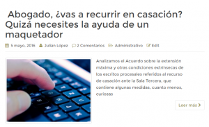 Recurso de casación contencioso administrativo