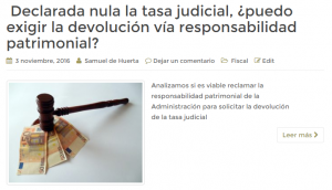 tasas judiciales responsabilidad patromonial