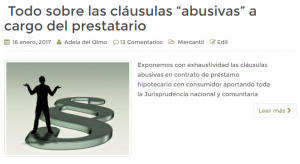 Todo sobre las cláusulas abusivas