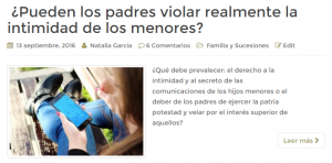 Control parental intimidad