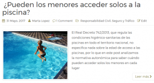 piscina menores