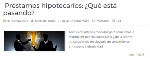 préstamos hipotecarios