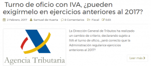 Sujeción a IVA del turno de oficio